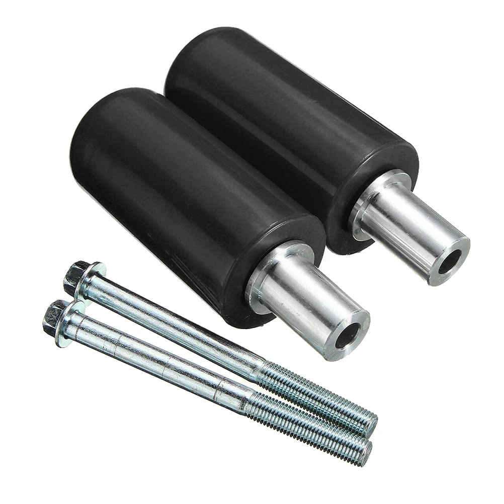 

2Pcs Motorcycle Frame Slider Anti Fall Rod High Resistance Aluminum Plastic Crash Protector Replacement Falling