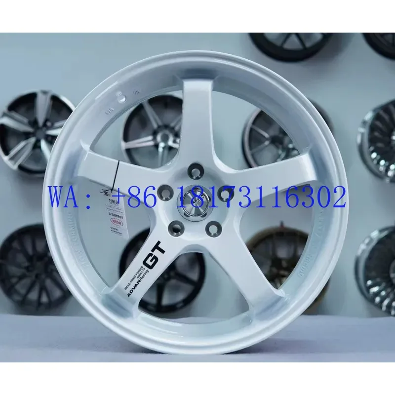 Hot Chrome 16/17/18/19-inch aluminum alloy spinning GT five-star modified wheels suitable for Golf front and rear