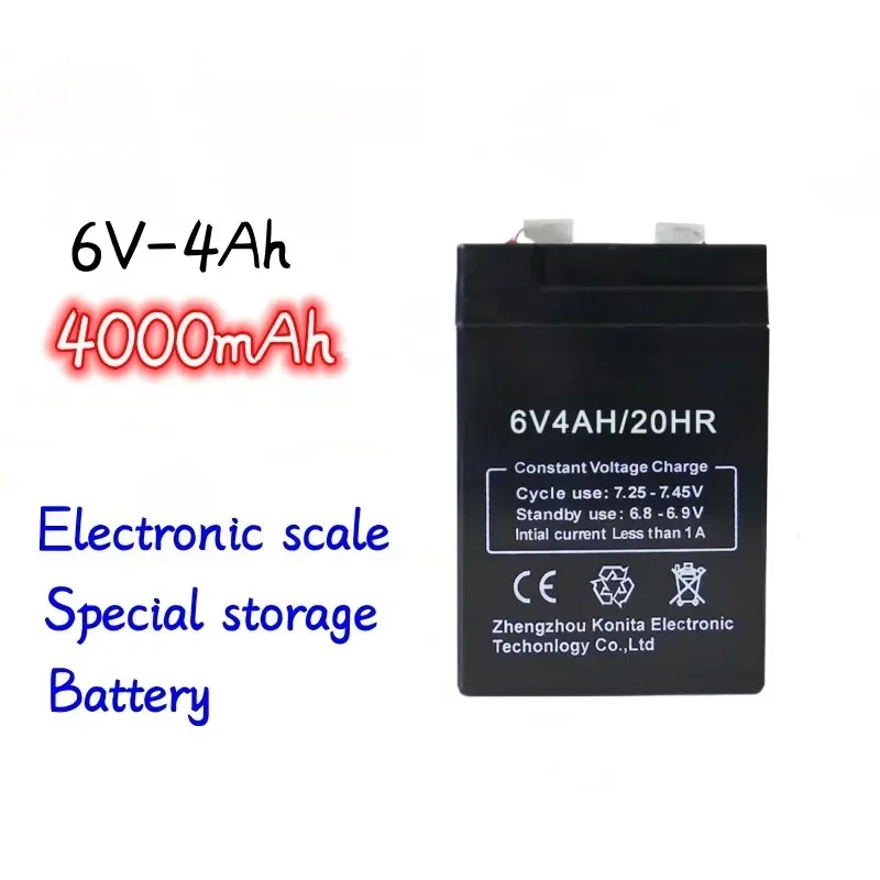 Original 4000mAh 6V Pricing Electronic Scale Table Lead-acid Battery Rechargeable Battery Emergency Lamps Children\'s Toy Car