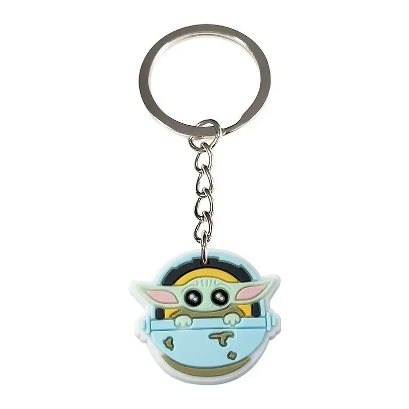 Star Wars Yoda Baby Keychain Silicone Funny Keyring Bag Pendant Couple Car Keyholder Creative Bag Charm Accessories Gift