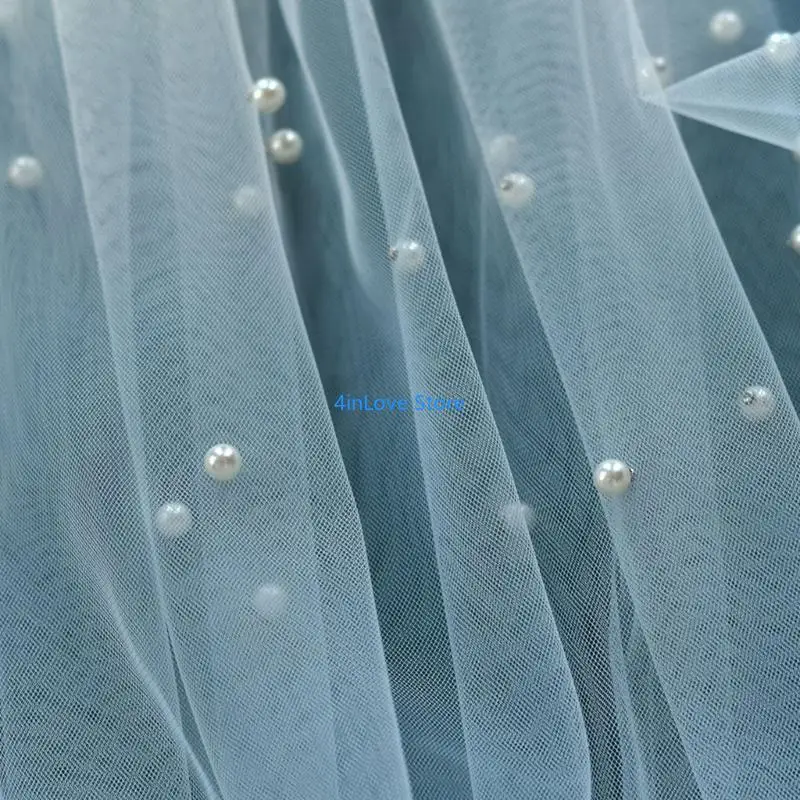 T4MD Whimsical Puffed Net Bridal Sleeves Soft Elasticated Cuffs For Formal Gown Coordination