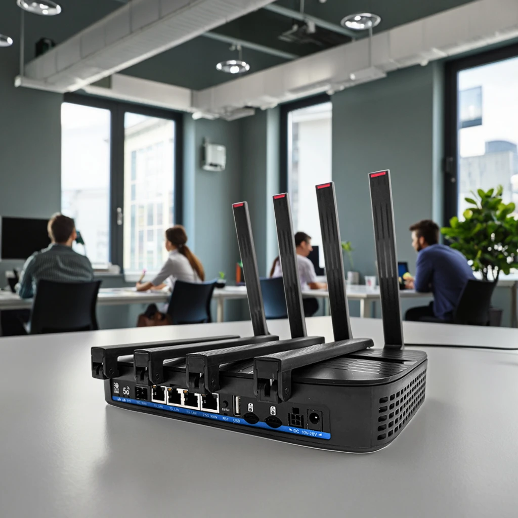 

Маршрутизатор WiFi 7 с поддержкой 5G LTE, двумя трехдиапазонными слотами для SIM-карт, частотой 5.8 ГГц и скоростью 2402 Мбит/с для быстрого доступа в интернет