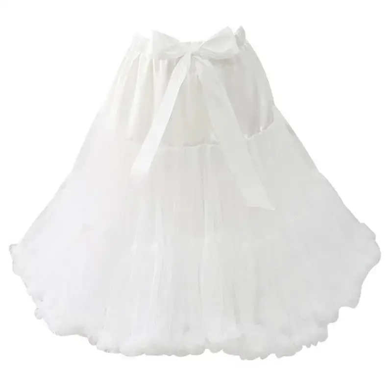 

Tulle Layers Dance Tutu Skirts Womens Lolita Petticoat Jupe Party Puffy Girls Underskirts