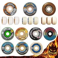 Genuine Skateboard Wheels 52 53 54 56 58mm 101D 99D Available SPITFIRE Good Quality Skate Wheels Skating Tool