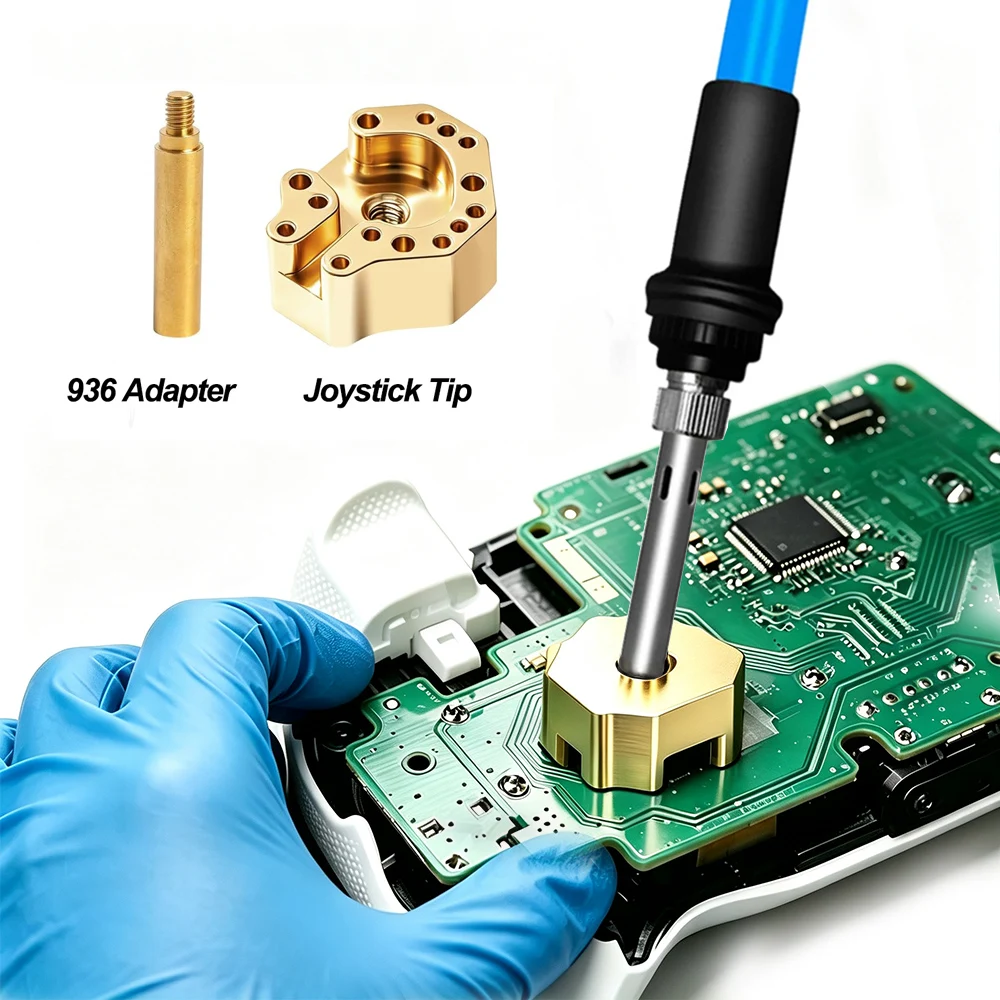 3D Joystick Desoldering Iron Tip & Heating Stick Compatible with 936 Soldering Station for PS4 PS5 for Xbox Series S X, One S/X/