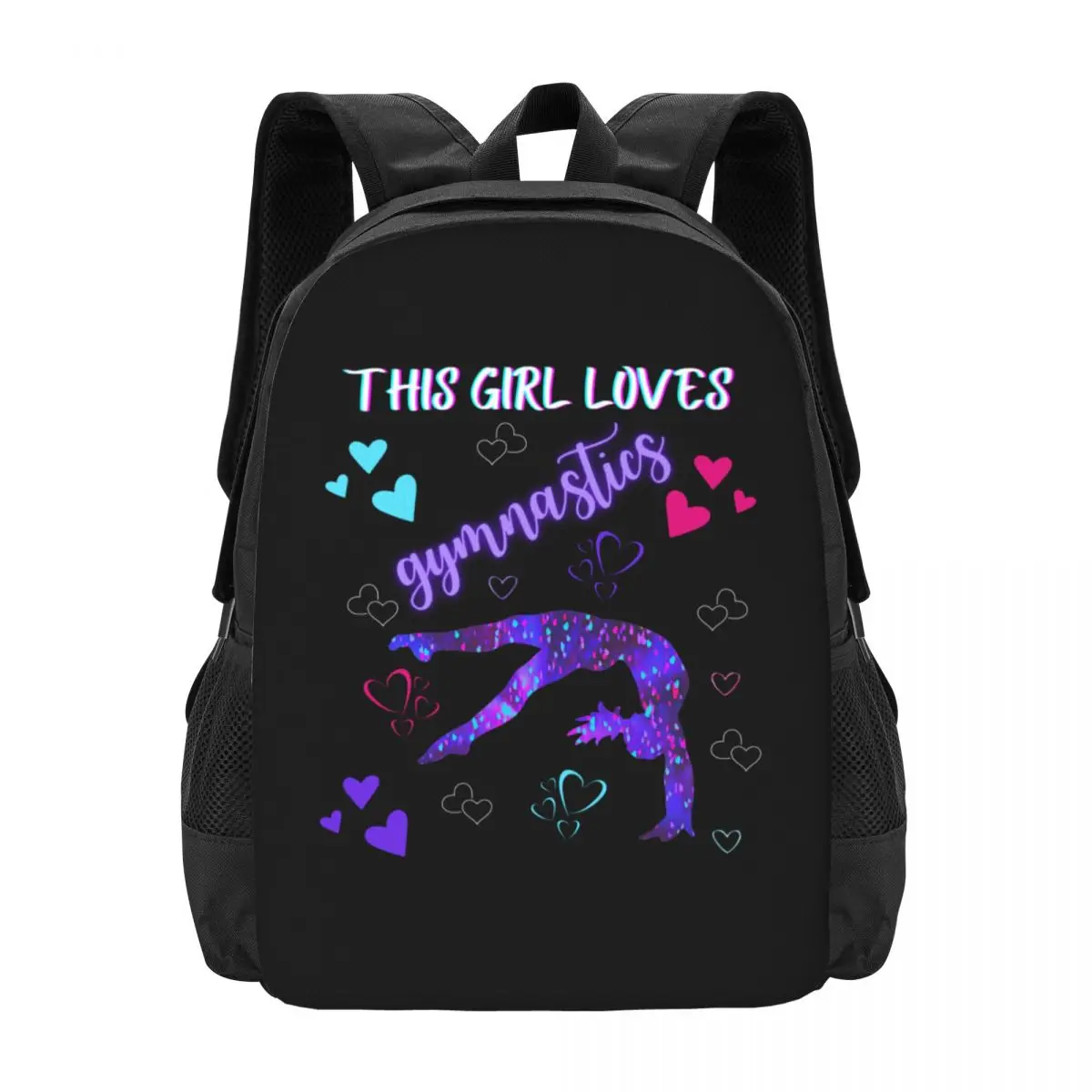 This Girl Loves Gymnastics  Collaboration Backpack Large Capacity Cute Foldable  Clothes Backpacks