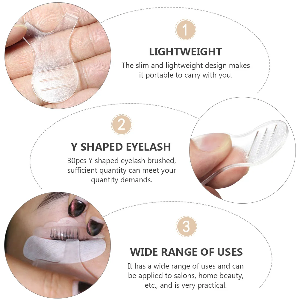 30Pcs Wimpern Pinsel Werkzeug Premium Kunststoff für Wimpern Verlängerung Lift Pfropfen Frauen Mädchen Make-Up Zubehör Tragbare