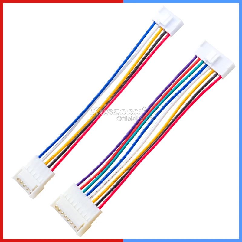 Yoeruyo JST VH 3.96 مللي متر 18AWG قبل تجعيد تمديد سلك 2-9Pin ذكر أنثى التوصيل موصل مقبس كابل تسخير 20/25/30/40/50/100 #6