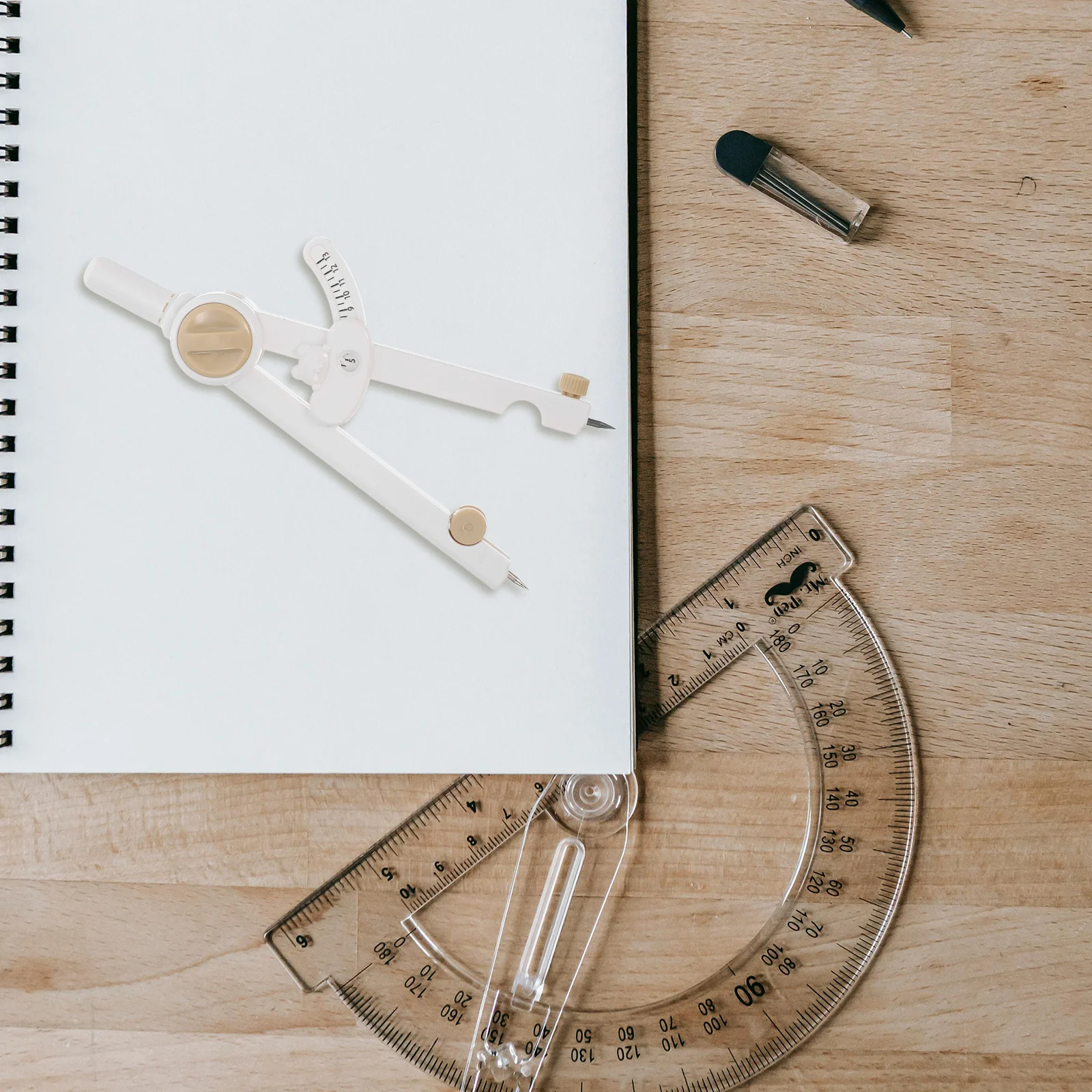 بوصلة رقمية للرياضيات الهندسة الرسم الدقة قابل للتعديل دائرة أداة الكتابة صياغة البوصلة لوازم التدريس #6