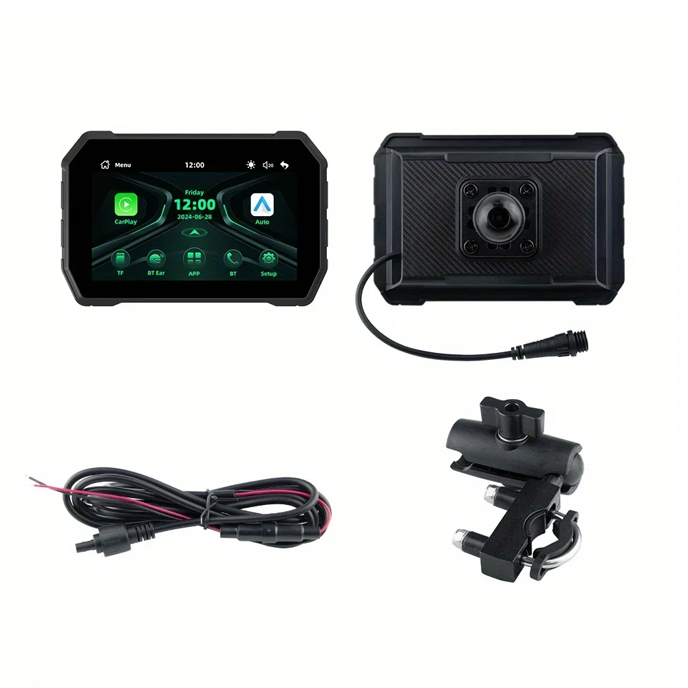 

Беспроводной 5-дюймовый IPS-дисплей CarPlay Android Auto 2025 года, двойной BT, Wi-Fi 5 ГГц, IP67, 800 нит, ОС Linux, Airplay, Autolink, низкая задержка