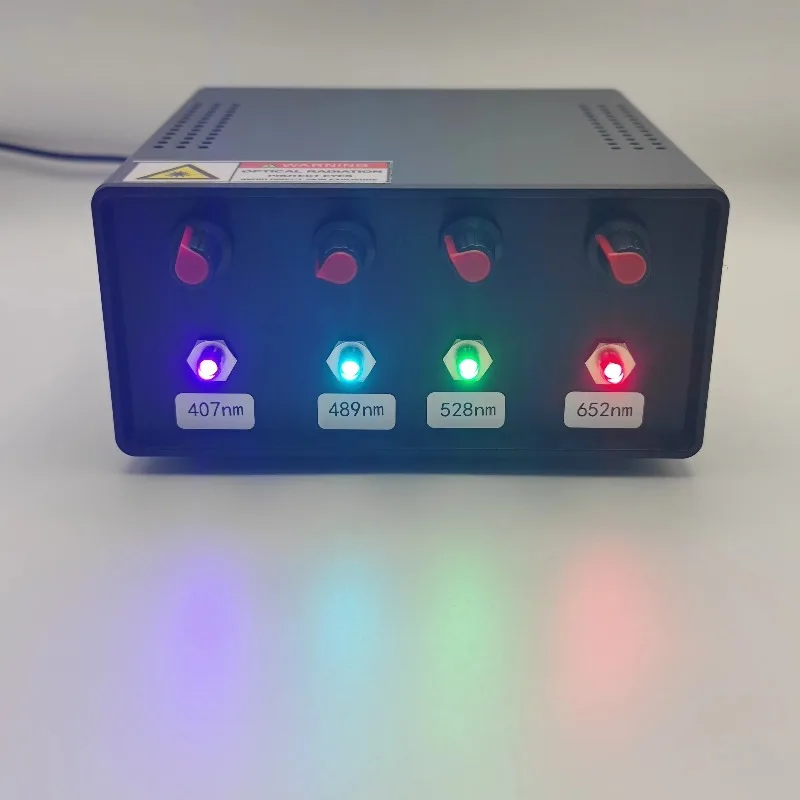 

Fluorescence Excitation Experimental LED Light Source Four Channel Wavelength Mini 5W Output Four-channel Light Source