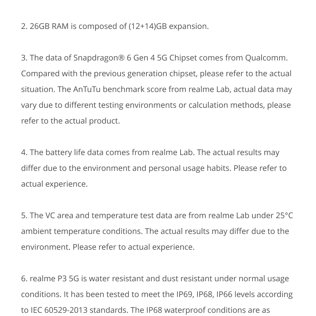 Global Version realme P3 5G Smartphone NFC Snapdragon® 6 Gen 4 Chipset 5260mAh Battery 45W Charge 6.67" 120Hz AMOLED Display