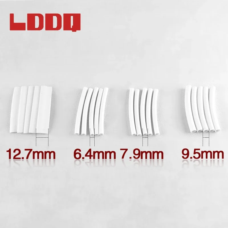 

LDDQ 20Pcs Heat Shrink Tubing With Glue Double Waterproof protect Wrap Wire 3：1 White Diameter 6.4~12.7mm Cable Sleeving