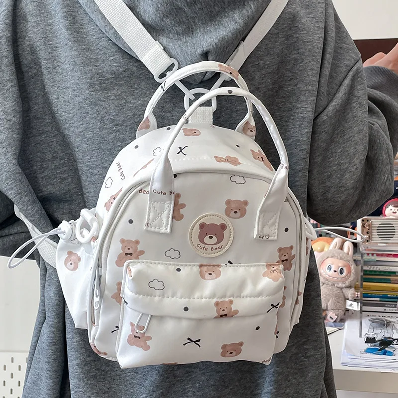 Multi functional teddy bear backpack backpack kindergarten primary and secondary school girls cute girl lightweight backpack