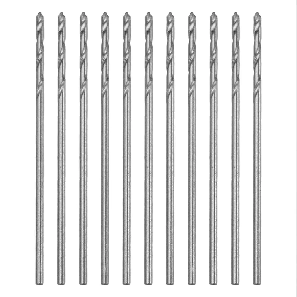Set di punte da trapano per fresa da trapano Set di punte da trapano Kit da 10 pezzi Utensili elettrici a spirale in argento con codolo dritto Parte di alta qualità Vendita calda