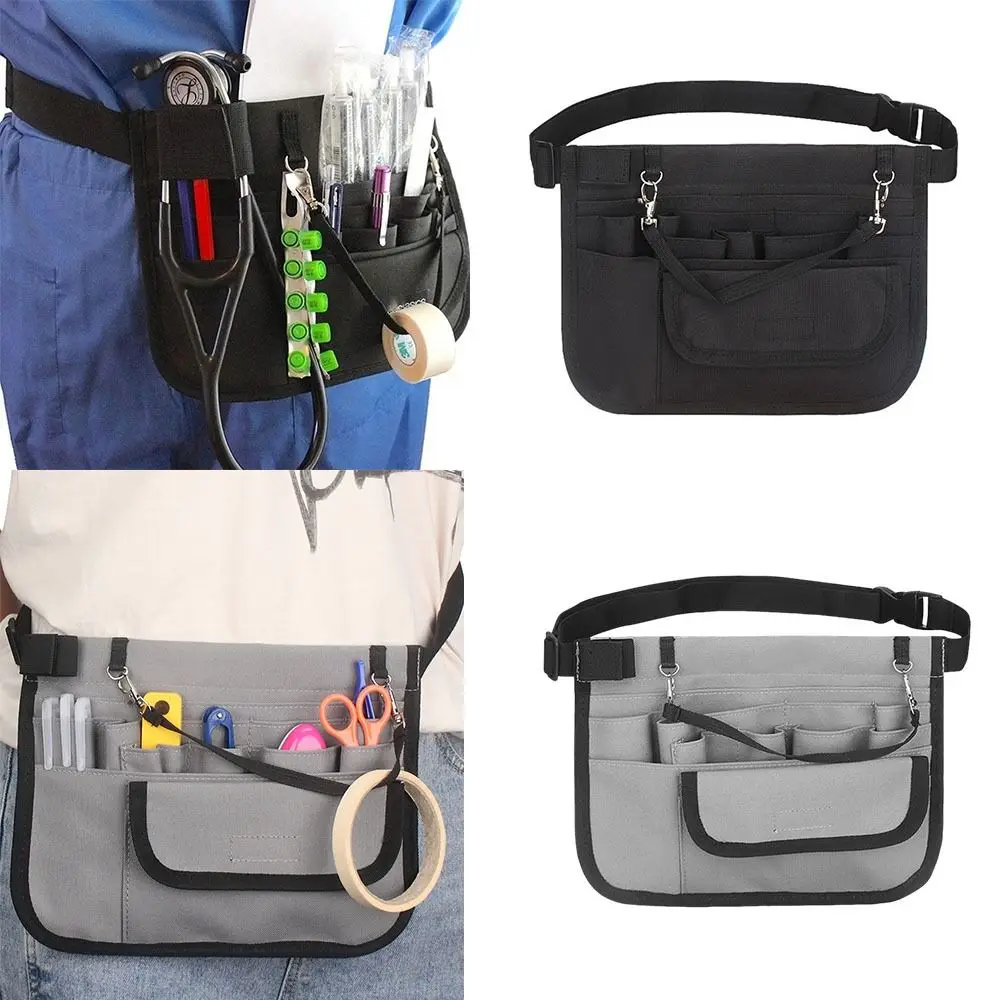 

Multi Pocket Nurse Fanny Pack Thickened Oxford Cloth Tool Waist Bag Adjustable Waist Strap Organizer Pouch Nursing Belt Bag