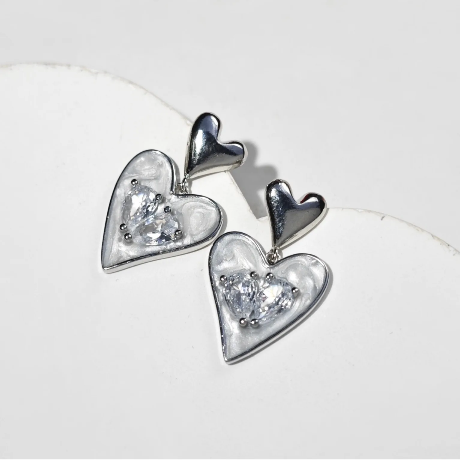 Серьги-капли персикового цвета с маслом, женские серьги-гвоздики с цирконием, милые нишевые легкие роскошные серьги премиум-класса