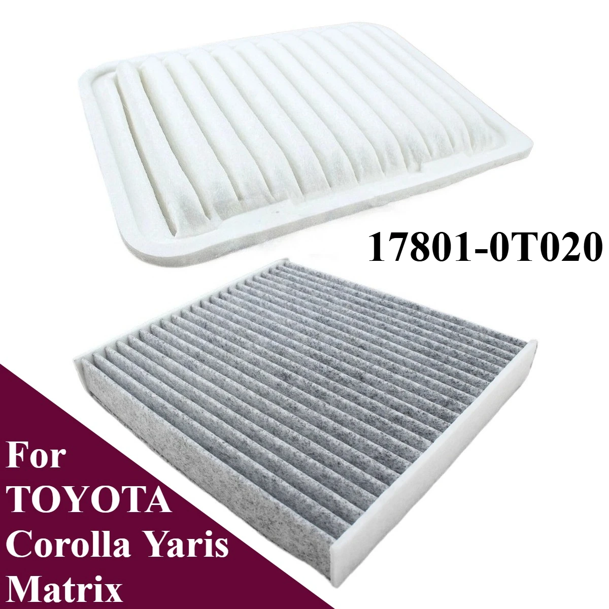 

Новый комплект воздушного фильтра салона и воздушного фильтра двигателя для TOYOTA Corolla Matrix Yaris
