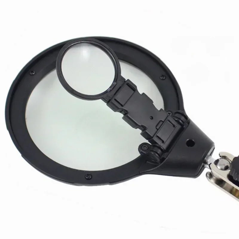 

Увеличительное стекло, светодиодная лампа, освещение, вспомогательный многофункциональный кронштейн, проверка обслуживания, 10-кратная настольная лампа, тип сварки