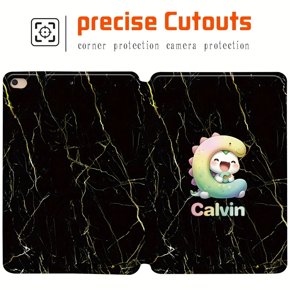 Креативный чехол для планшета с индивидуальным именем для iPad Mini 5/4/3/2/1 - 7,9 дюйма, чехол из искусственной кожи с подставкой, противоскользящий складной защитный чехол