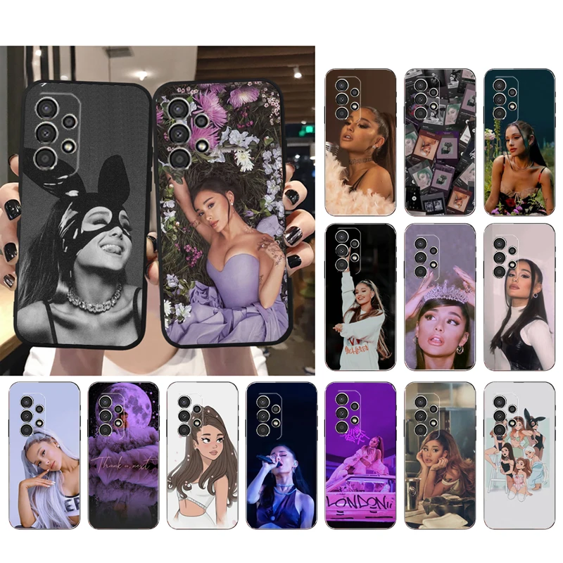 Phone Case For Samsung A73 A13 A14 A32 A71 A33 A52 A53 A72 A51 A22 A23 A34 A54 A52 Singer Pop star Ariana grande Shell