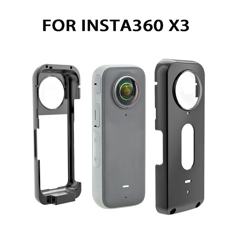 

Accessories Action Camera Lens Cover Metal Case Aluminum Alloy Frame Protective Cage For Insta360 X3