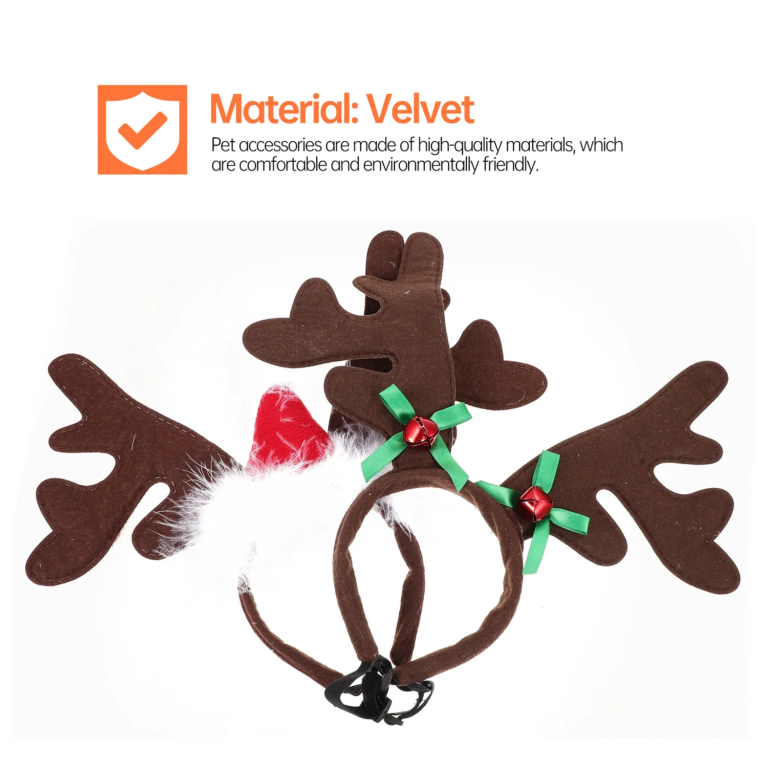 

2Pcs Pet Hair Hoops Xmas Decorative Headdress Christmas Pet Cosplay Headbands Dog Cat Holiday Party Accessories