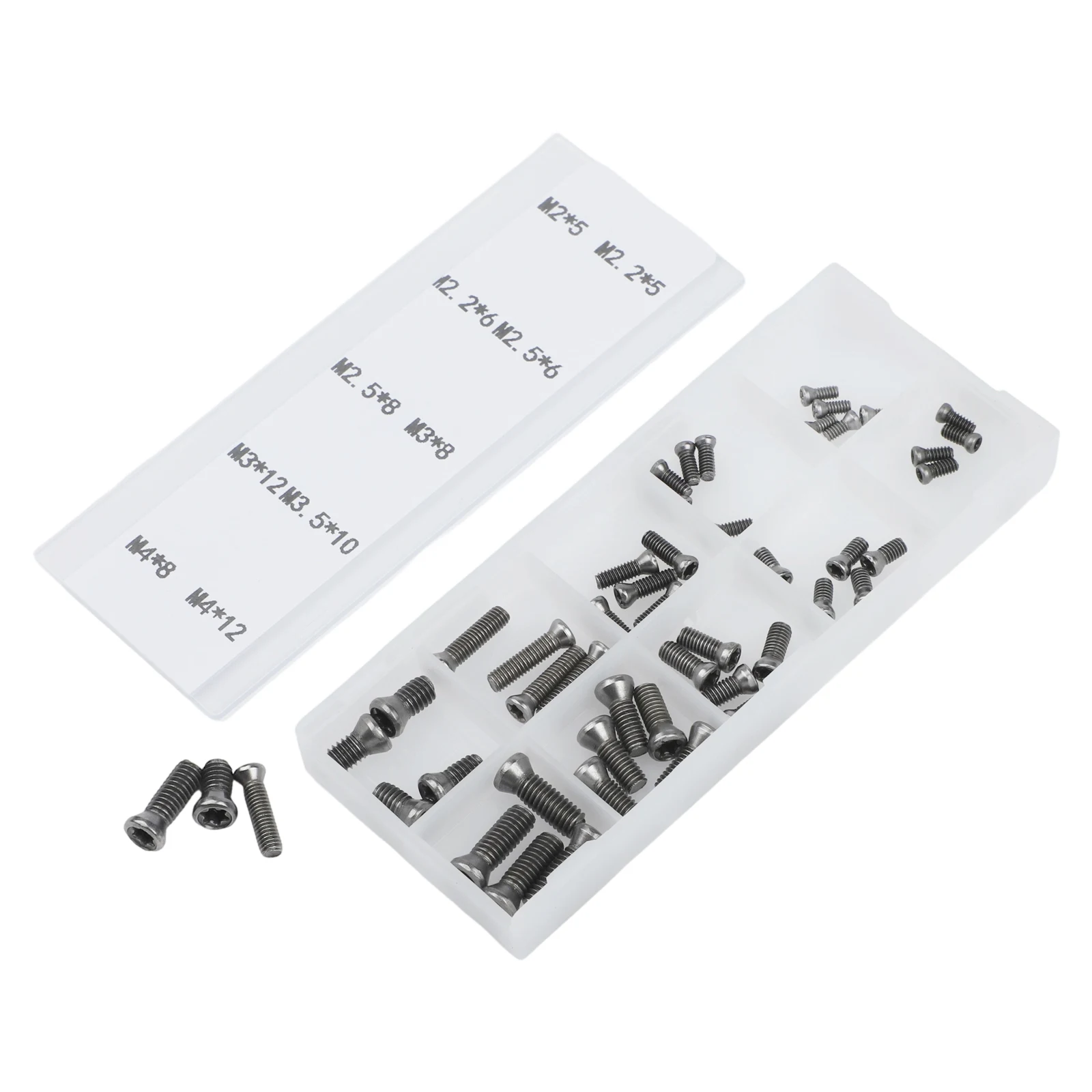 Anti-vibration Screws CNC Screws M2.5 Screws Various Thread Types 50pcs Pack High Strength Fastening For Carbide Blades