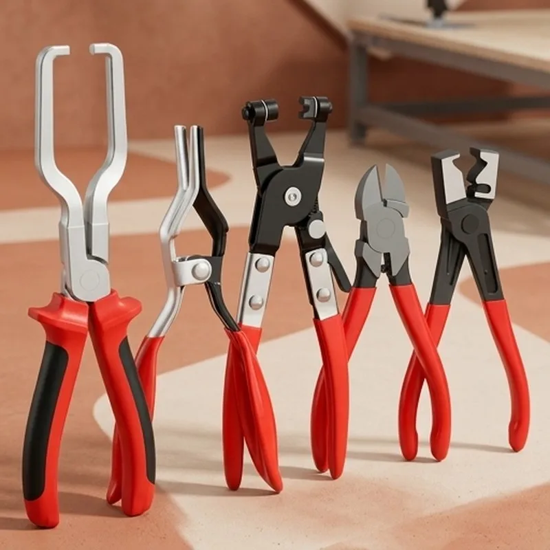 Professionelle Schlauchklemmzange - Werkzeugset zum Entfernen und Trennen von Kraftstoffleitungen für Autoreparaturen