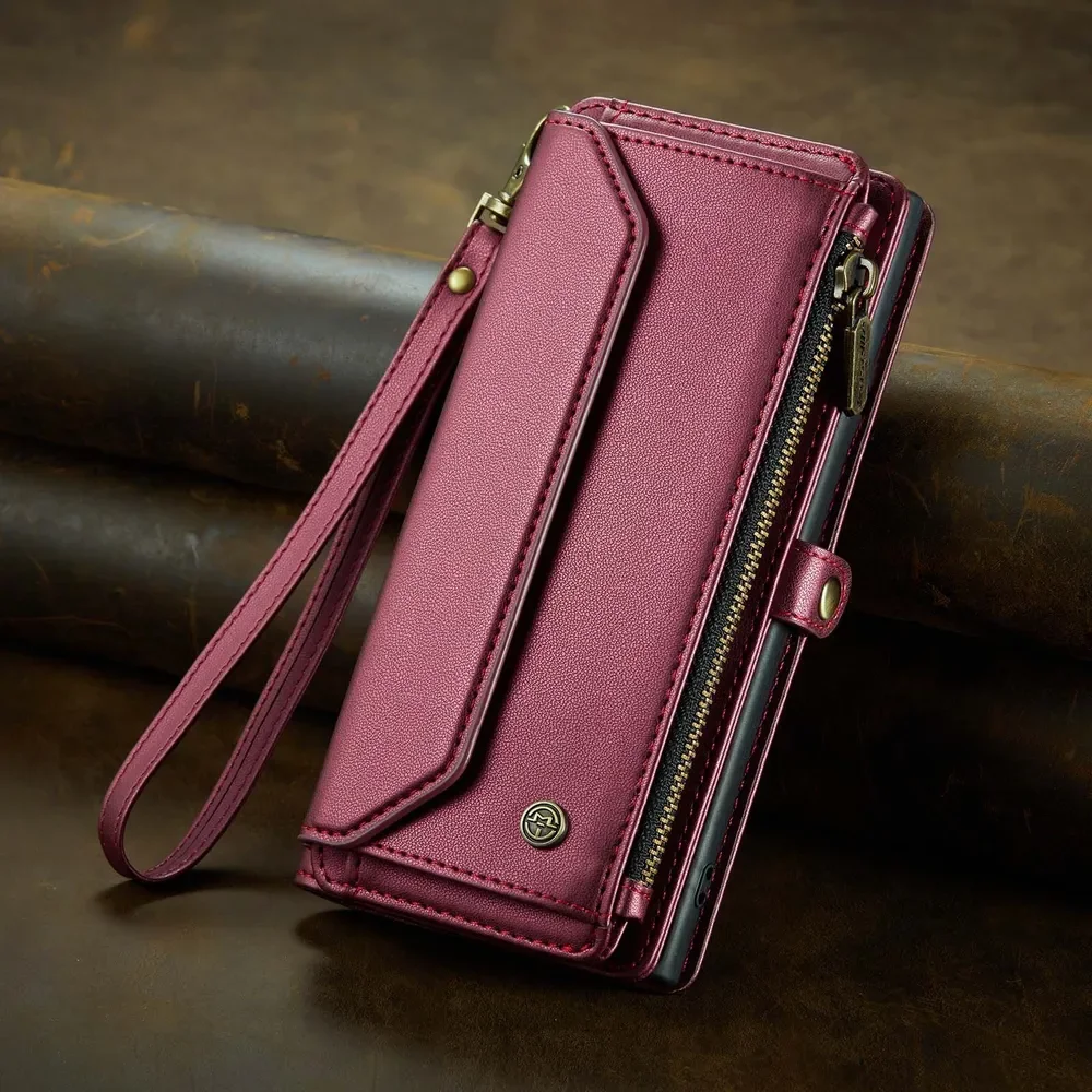 

Phone Case For Samsung Galaxy Note10 Plus Stylish Appearance Luxury Crossbody Zipper Wallet Leather Cards Cover coque