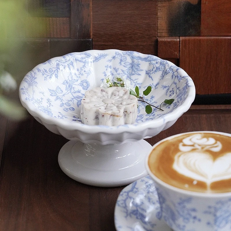 

Ceramic Cake Stand Round Cake Display Stand Dessert Display Cupcake Stands for Cakes, Fruits, Snacks Home Fruit Plate