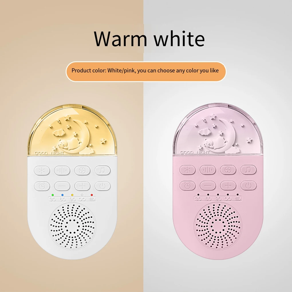 آلة ضوضاء الطفل المحمولة 24 صوتًا طبيعيًا آلة صوت الضوضاء البيضاء القابلة لإعادة الشحن 24 صوتًا مهدئًا