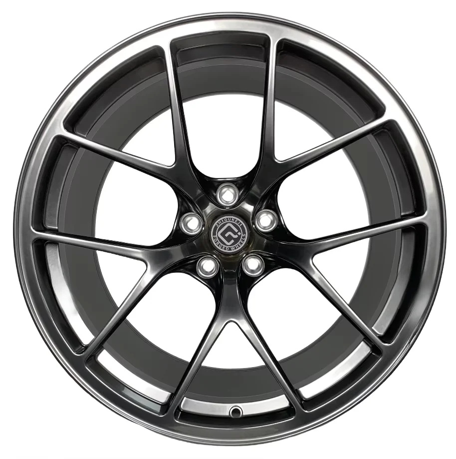 

High end private customization wholesale forged alloy wheels, high gloss black polished finish durable passenger car daily retro