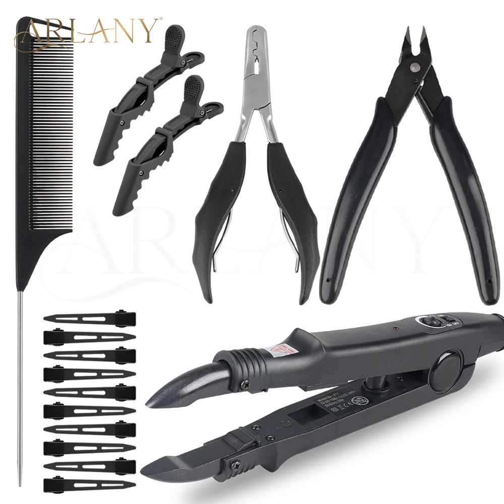 arlany-k-tip-hair-extension-fusion-iron-tool-–-keratin-heat-connector-acrylic-heat-shield-bonding-cutter-pliers