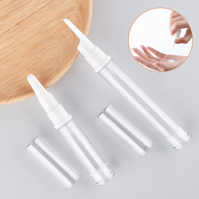 5/10/15ML Airless ปั๊มสูญญากาศขวดเครื่องสําอางค์ครีมบํารุงรอบดวงตาขนาดDispenserคอนเทนเนอร์รีฟิลแชมพูอุปกรณ์อาบน้ํา