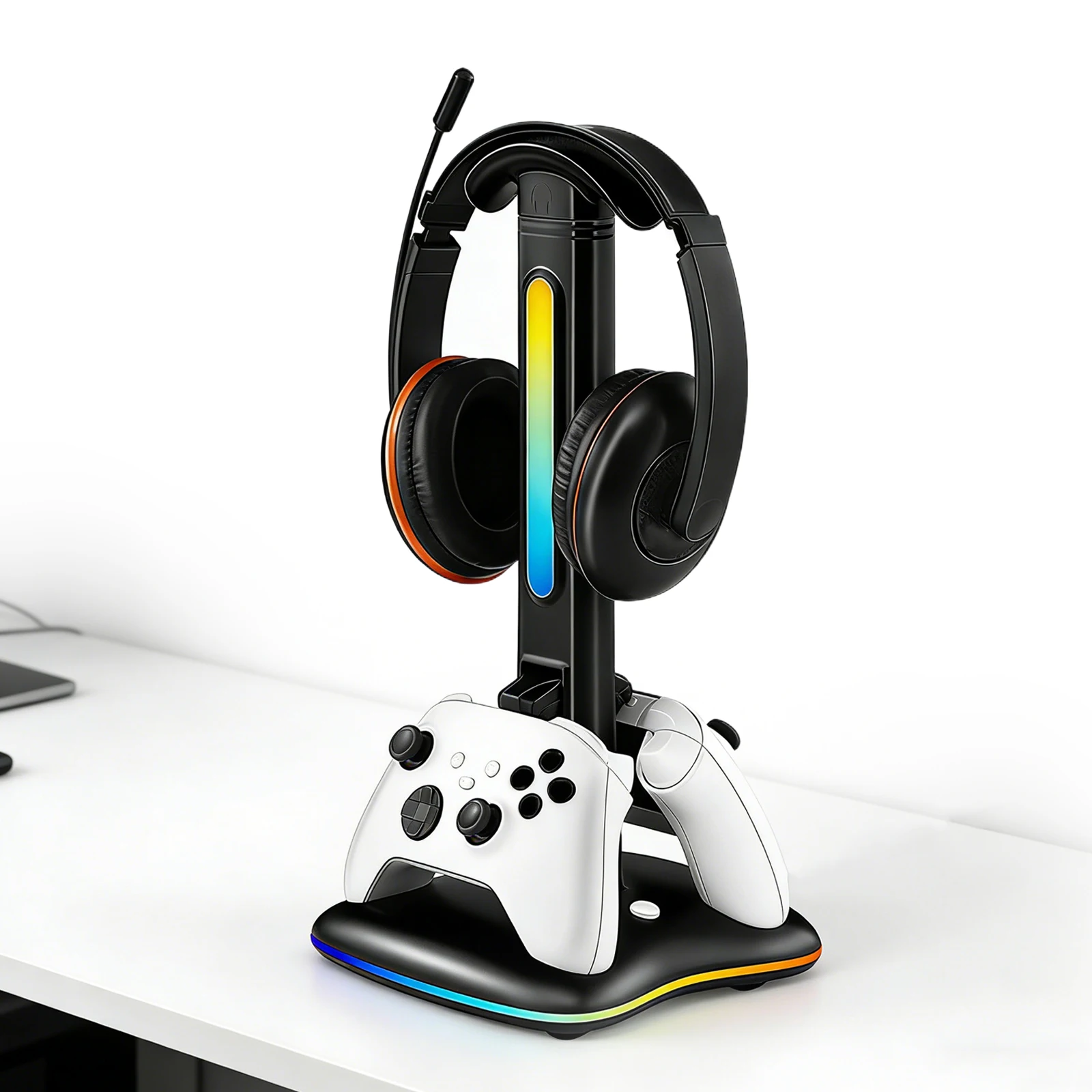 

Универсальная подставка для наушников с RGB-подсветкой и 2 USB-портами для зарядной станции контроллера игровой консоли Xbox One