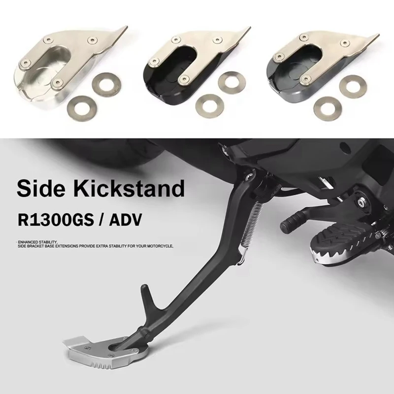 รถจักรยานยนต์ Kickstand Extender ขาตั้งฐานขยายสําหรับ BMW R1300GS R 1300 GS ผจญภัย 2023 2024