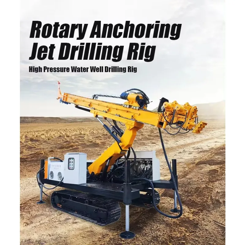 Hydraulic Rotary Drill Rigs Jet Grouting Ground 18m Crawler Anchor Equipment Machine Anchoring Drilling Rig