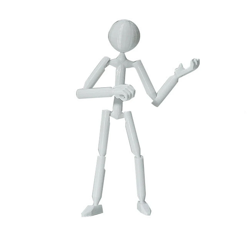 متعددة المفاصل متعددة المفاصل Stickman لعبة ثلاثية الأبعاد الطباعة نموذج دمية ثلاثية الأبعاد مطبوعة عارضة أزياء الجدة المنقولة Stickman تجميعها روبوت