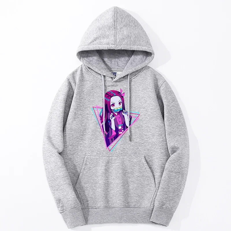 Japan anime hoodies sweatshirt men/women nezuko manga Harajuku streetwear loose oversize tracksuit sportswear