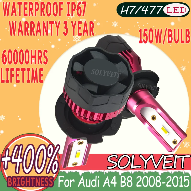 

477 Tool-Less Setup Enhanced Illumination Waterproof IP67 LED Headlight For Audi A4 B8 2008 2009 2010 2011 2012 2013 2014 2015