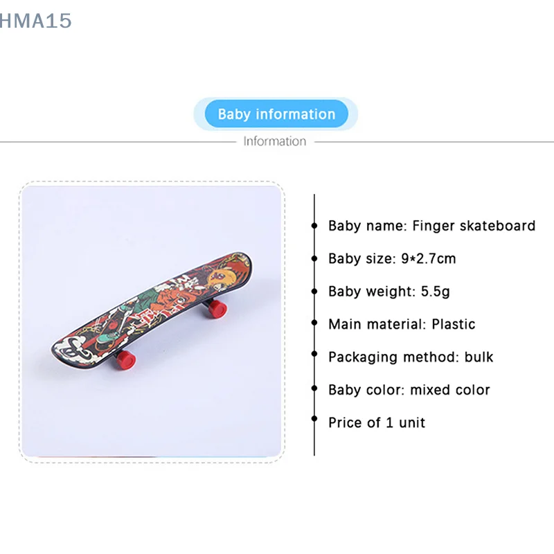 10Pcs Creative Finger Skateboard Toys Fingertip Fingerboards For Kids Birthday Party Favors School Gift Goodies Filler