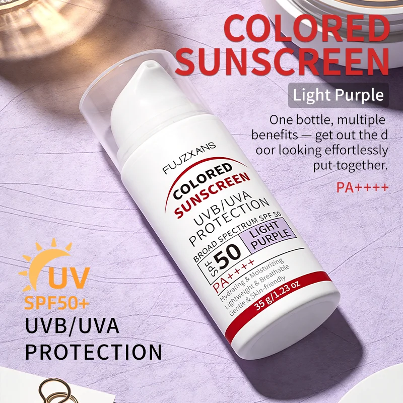 Light Purple Tinted Sunscreen  - Spf 50 Sunscreen ulasan dan harga