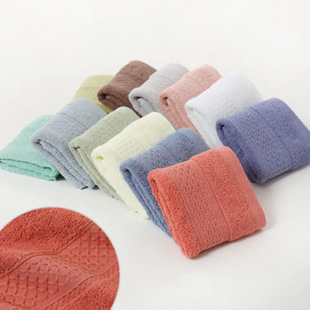 Antibacterial Absorbent Cotton Dry Body Wash Cloths Face Towel Square Scarf