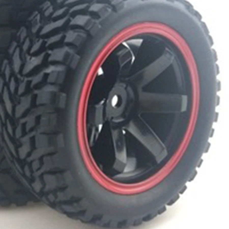 for 1:10 Rally Car 75mm Rubber Tires and Wheel Rims for 1/10 Scale HSP 94123 HPI Kyosho Tamiya RC on Road Car