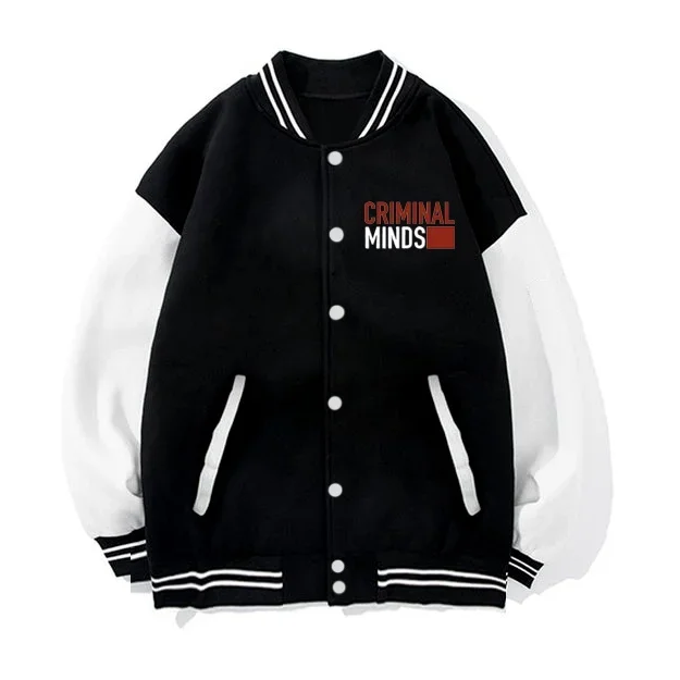 2024 Hot Usa Tv Criminal Minds Cool Baseball Jacket Popular Soft Hoodie Sweatshirt Printed Hoodies Warm Winter Jacket Tops