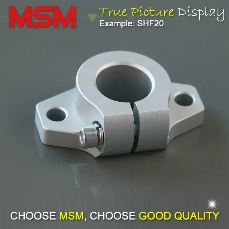 10pcs MSM Horizontal Flange Shaft Support SHF8 SHF10 SHF12 SHF13 SHF16 SHF20 SHF25 SHF30 Aluminium Linear Rail End Support (mm)