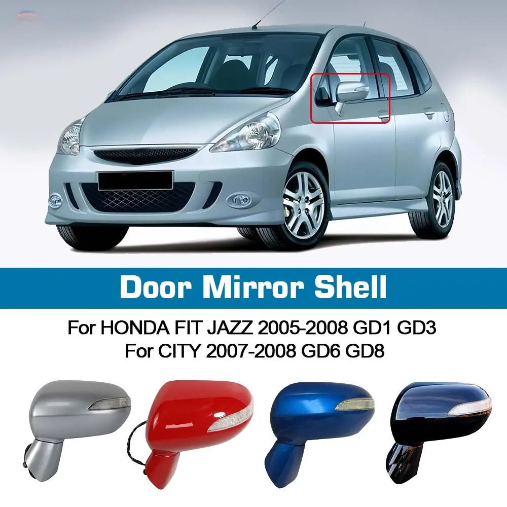 Door Rearview Mirror Assy 5-PINS With Turn Signal For HONDA FIT JAZZ 2005-2008 GD1 GD3 For CITY 2007-2008 GD6 GD8