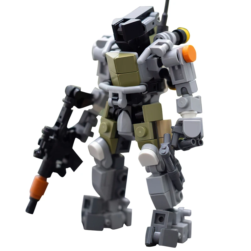 Game Brickheadz MOC 94380 Rapid Response Suit Building Blocks Kit Mecha Robot Character Figure Brick Model DIY Kid Toy Gift