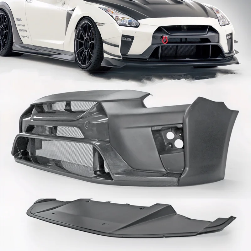 

suitable forFor GTR R35 VRS Type Front Bumper GTR35 Carbon Bumper Lip Spoiler Car Bumper Lip